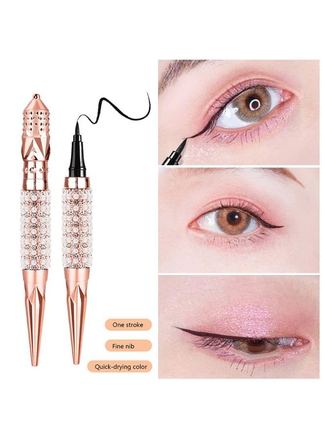 Waterproof liquid eyeliner, smooth to the touch, quick-drying, long-lasting, and smudge-proof. Easily removed with warm water without leaving any marks.  (Black, 1 piece) - Image 1